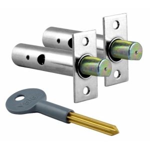 Yale Door Security Bolts (2 Locks, 1 Key)